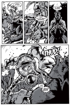 Raphael battles werewolves!