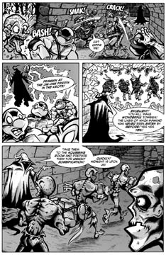 The TMNT are captured by a Necromancer.